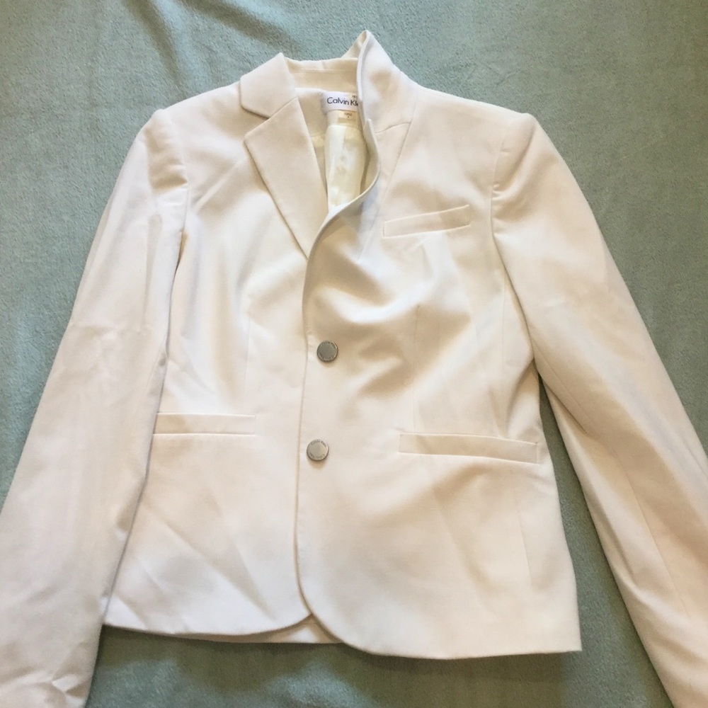 Calvin Klein Cream Colored Blazer